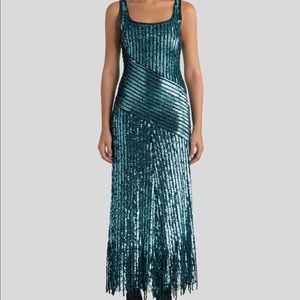 Etro sequin embellished flapper dress nwt 42
